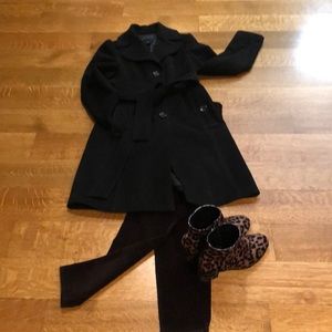 Banana Republic black timeless topcoat